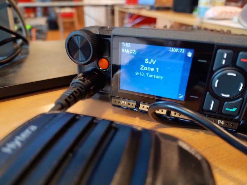 DMR-radio på opertörsplats